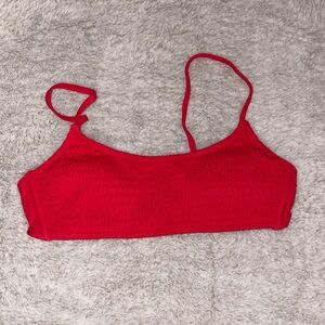 Wild Fable Vibrant Red Bikini Top